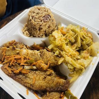 CB's Jamaican Jerk & BBQ - Escovitch fish and cabbage with rice - Caribbean Near Me - Biloxi, Mississippi CB's Jamaican Jerk & BBQ - Escovitch fish and cabbage with rice - Caribbean Near Me - Biloxi, Mississippi