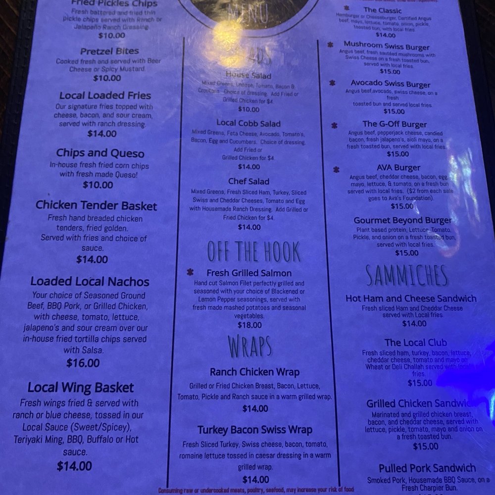 The Local - Menu - Bars Near Me - Nashville, Tennessee The Local - Menu - Bars Near Me - Nashville, Tennessee
