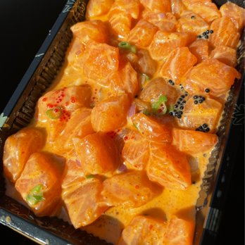 Basa Seafood Express - Spicy Salmon Poke ($7) - Seafood Near Me - San Francisco, California Basa Seafood Express - Spicy Salmon Poke ($7) - Seafood Near Me - San Francisco, California