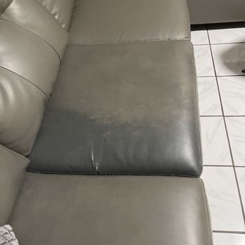 Leather Care - After wards it gotten worse discolored my cushion and more tears appeared . It was stiff. - Furniture Repair Near Me - Brooklyn, New York Leather Care - After wards it gotten worse discolored my cushion and more tears appeared . It was stiff. - Furniture Repair Near Me - Brooklyn, New York