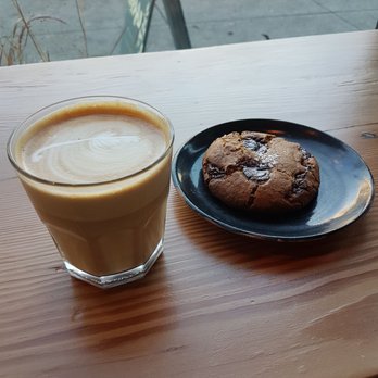 The Garden Strathcona - Latte & salted chocolate cookie - Cafes Near Me - Vancouver, British Columbia The Garden Strathcona - Latte & salted chocolate cookie - Cafes Near Me - Vancouver, British Columbia