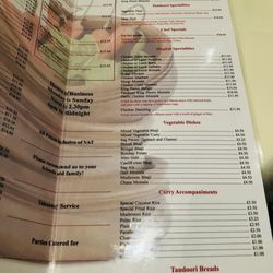 Mughal Dynasty - Menu part 2