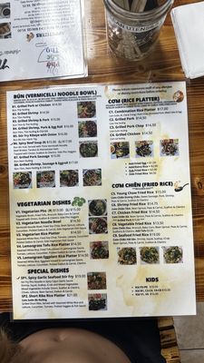 Menu photo 5 Pho Loc Tho Riverview, FL