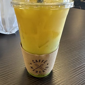 Caffe Mercato - Sunrise Matcha Latte - Cafes Near Me - Menifee, California