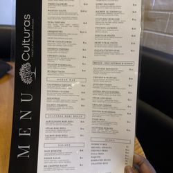 Culturas - Menu includes brunch and dinner