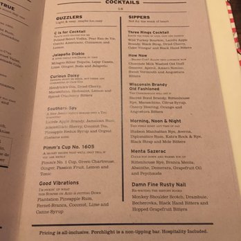 Porchlight - Cocktail Bars Near Me - New York, New York Porchlight - Cocktail Bars Near Me - New York, New York