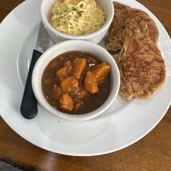 East Seafood - Pork Chops, Yams & Mac N Cheese