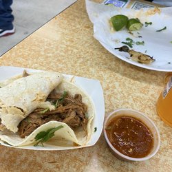 La Morenita Meat Market - Corn tacos.  So tasty. That sauce !!