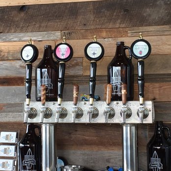 Westhampton Beach Brewing Company - Tap handles. - Breweries Near Me - Westhampton, New York