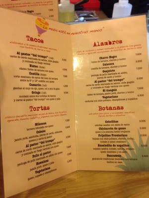 Menu photo 4 El Tianguis Barcelona, B Menu photo 4 El Tianguis Barcelona, B