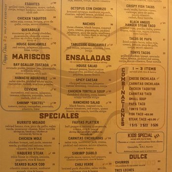 Blind Coyote Cantina - Food menu as of June 2025 - Mexican Near Me - Yorba Linda, California Blind Coyote Cantina - Food menu as of June 2025 - Mexican Near Me - Yorba Linda, California