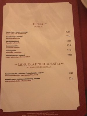 Menu photo 4 Kamanda Lwowska Warsaw, MZ Menu photo 4 Kamanda Lwowska Warsaw, MZ