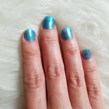 OMG Nails & Spa - My blue nails. Love love it - Nail Salons Near Me - Chandler, Arizona OMG Nails & Spa - My blue nails. Love love it - Nail Salons Near Me - Chandler, Arizona