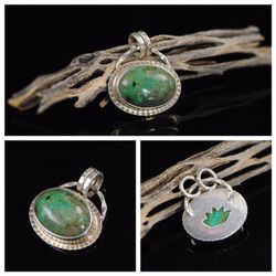 Little Falls Diamond - Handmade Turquoise pendant by Adam at Fall Hill Bead and Gem