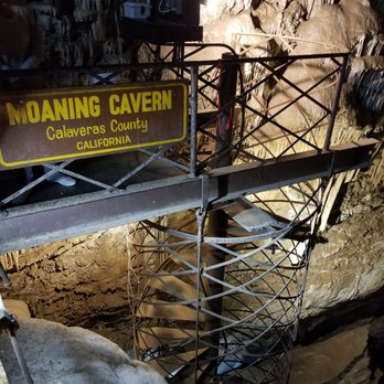 Moaning Caverns Adventure Park - At the first platform, top of the spiral stairs - Amusement Parks Near Me - Vallecito, California Moaning Caverns Adventure Park - At the first platform, top of the spiral stairs - Amusement Parks Near Me - Vallecito, California