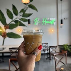 Honest Coffee Roasters - Lea Ave - Mango tango iced latte
