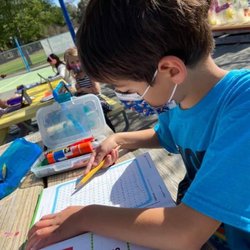 Early Horizons Preschool - The warm sunshine is a welcome addition to our outdoor classrooms.