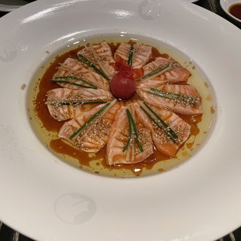 Nobu Chicago - New Style Sashimi with salmon - Japanese Near Me - Chicago, Illinois