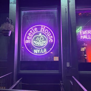 Beetle House - Outside signage - New American Near Me - New York, New York