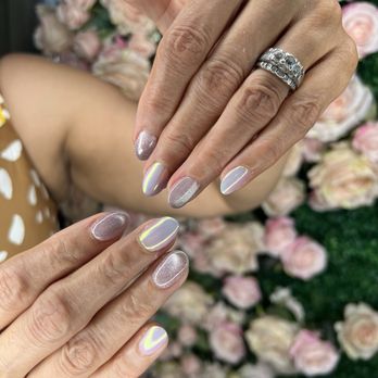 Oscar Nail Lounge - Chrome and Tiger Eye nails. - Nail Salons Near Me - Plano, Texas Oscar Nail Lounge - Chrome and Tiger Eye nails. - Nail Salons Near Me - Plano, Texas
