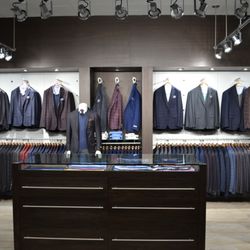 Huge selection of suits and sport coats.