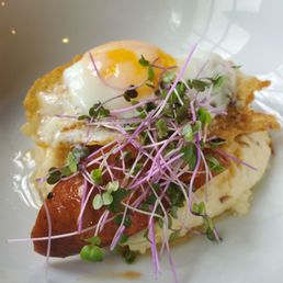 Brunch bowl with gouda grits