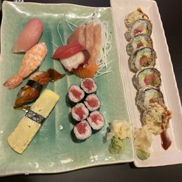 Special Dinner and Volcano roll