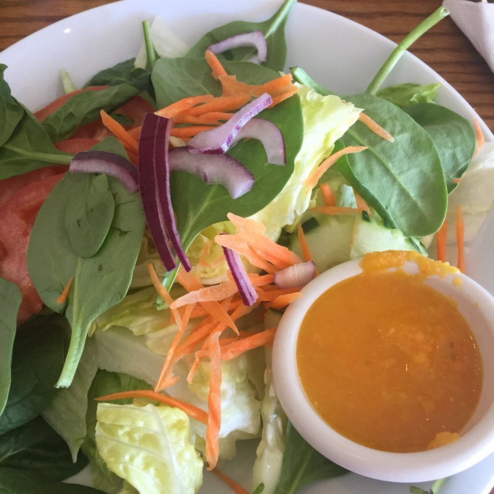 Asian Spice Bistro - House salad with Japanese ginger dressing - Sushi Bars Near Me - Cincinnati, Ohio Asian Spice Bistro - House salad with Japanese ginger dressing - Sushi Bars Near Me - Cincinnati, Ohio