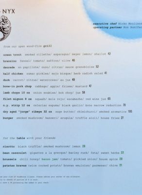 Menu photo 7 Eos & Nyx San Jose, CA