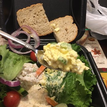 Toojay's - Total portion of egg salad. Chic salad SAME size. - Delis Near Me - Wellington, Florida Toojay's - Total portion of egg salad. Chic salad SAME size. - Delis Near Me - Wellington, Florida