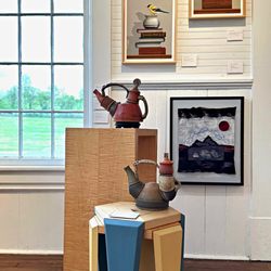 Cottage Curator - Interior view of Cottage Curator featuring work by James Carter, Christina Boy, Steve Palmer and Dabney Kirchman