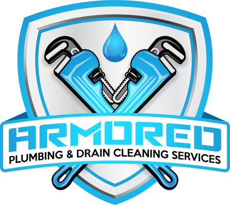 Armored Plumbing and Drain Cleaning Logo
