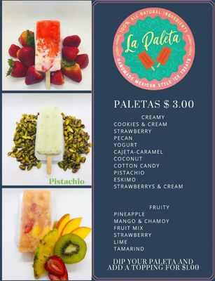 Menu photo 7 La Paleta Las Vegas, NV