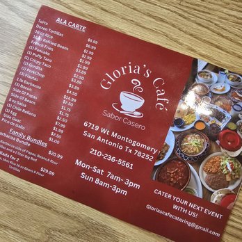 Gloria's Cafe - Menu - Mexican Near Me - San Antonio, Texas Gloria's Cafe - Menu - Mexican Near Me - San Antonio, Texas