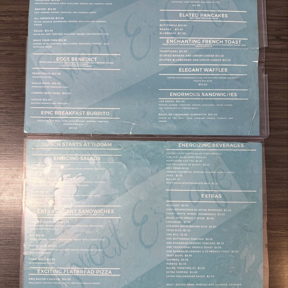 Sweet E's Cafe - Menu | July 2026 - Cafes Near Me - Honolulu, Hawaii