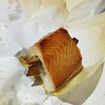 Tojo's - Smoked sablefish stuffed with mushroom and mango - Japanese Near Me - Vancouver, British Columbia Tojo's - Smoked sablefish stuffed with mushroom and mango - Japanese Near Me - Vancouver, British Columbia