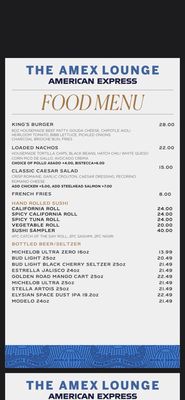 Menu photo 5 The Centurion Suite by American Express Los Angeles, CA