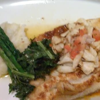 The New American Bistro - Fish from Austraila with crabmeat. It was amazing! - New American Near Me - Folsom, Pennsylvania