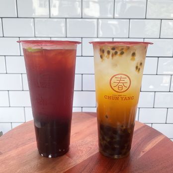 Chun Yang Tea - Raspberry oolong tea & passionfruit green tea - Bubble Tea Near Me - Sunnyvale, California Chun Yang Tea - Raspberry oolong tea & passionfruit green tea - Bubble Tea Near Me - Sunnyvale, California