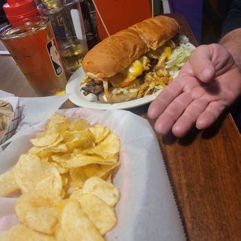 Son of Thurman - Philly sandwich with chips - American Near Me - Galena, Ohio Son of Thurman - Philly sandwich with chips - American Near Me - Galena, Ohio