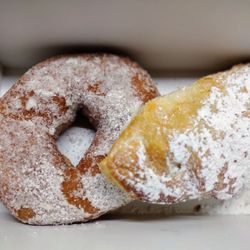La Placa Family Bakery - Huge sugar donut and a banana, vanilla cream puff pastry! Mmmm