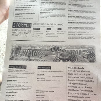 First Watch - Menu-back - Breakfast & Brunch Near Me - College Station, Texas First Watch - Menu-back - Breakfast & Brunch Near Me - College Station, Texas