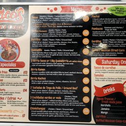 Tacos El Capi menu