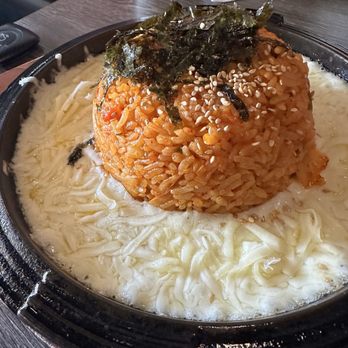 Hanshin Pocha - Kimchi Fried Rice on cheese - Korean Near Me - Irvine, California Hanshin Pocha - Kimchi Fried Rice on cheese - Korean Near Me - Irvine, California