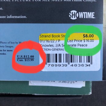 Strand Bookstore - Another book with a "list price" higher than the actual list price. - Bookstores Near Me - New York, New York Strand Bookstore - Another book with a "list price" higher than the actual list price. - Bookstores Near Me - New York, New York