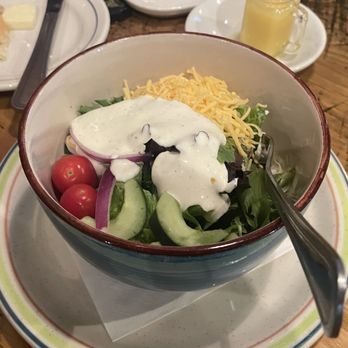 Blue Rooster Southern Grill - Side salad with AMAZING ranch dressing - American Near Me - Clyde, North Carolina