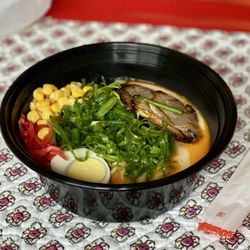Sushi & Roll - Spicy ramen before I dumped the rest of the broth in.