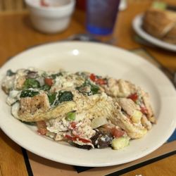 Beach Break Cafe - Vegetarian Omelette. Egg white.
