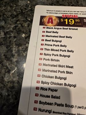 Menu photo 2 Bud Namu Korean BBQ Los Angeles, CA