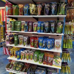 Inside store...large variety of pickles
